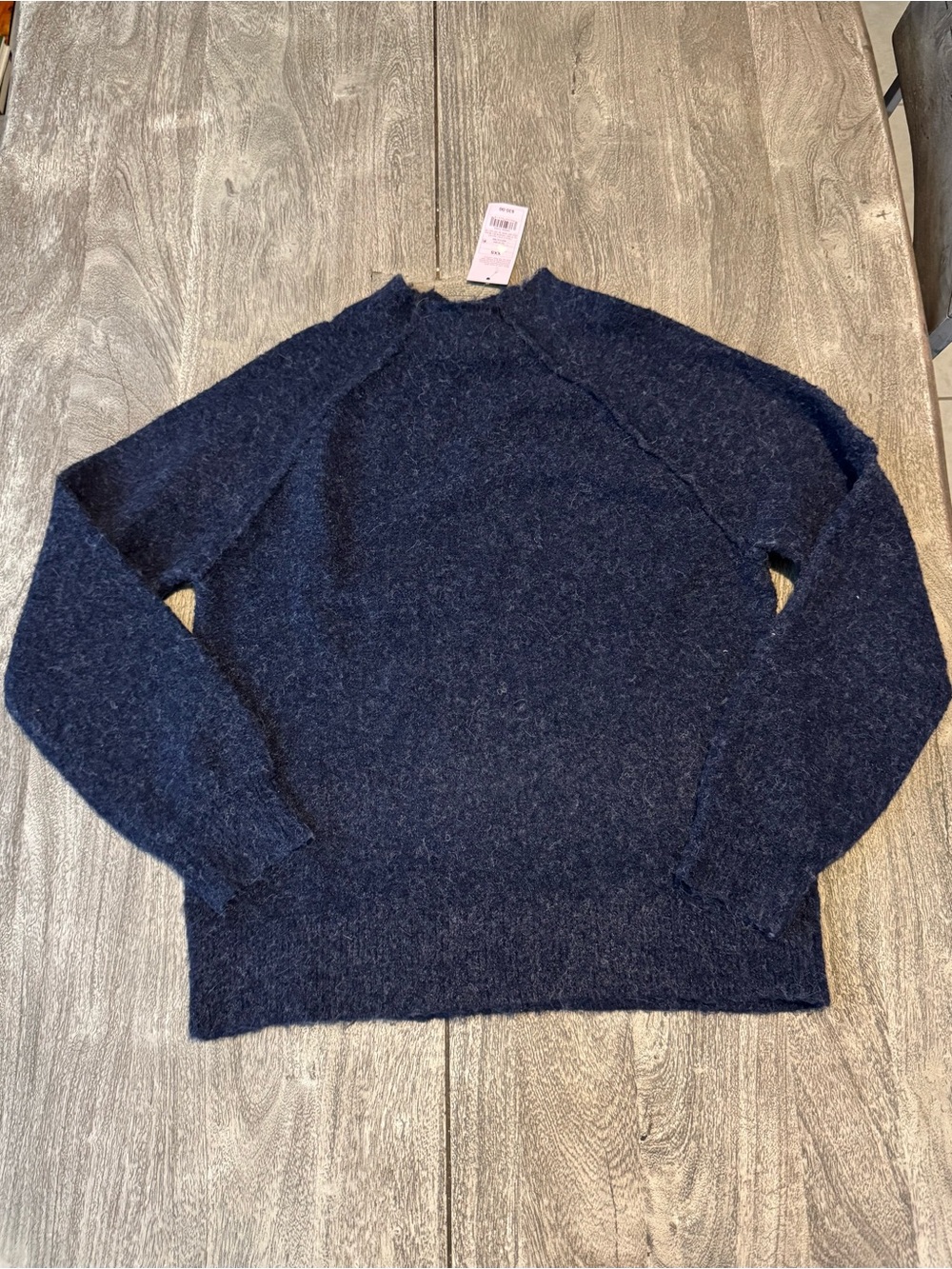wild fable Navy Fuzzy Crewneck Sweater- Very Oversized